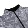Sally-All-Over Print Men's Stand-up Collar Sweater With Zipper Closure