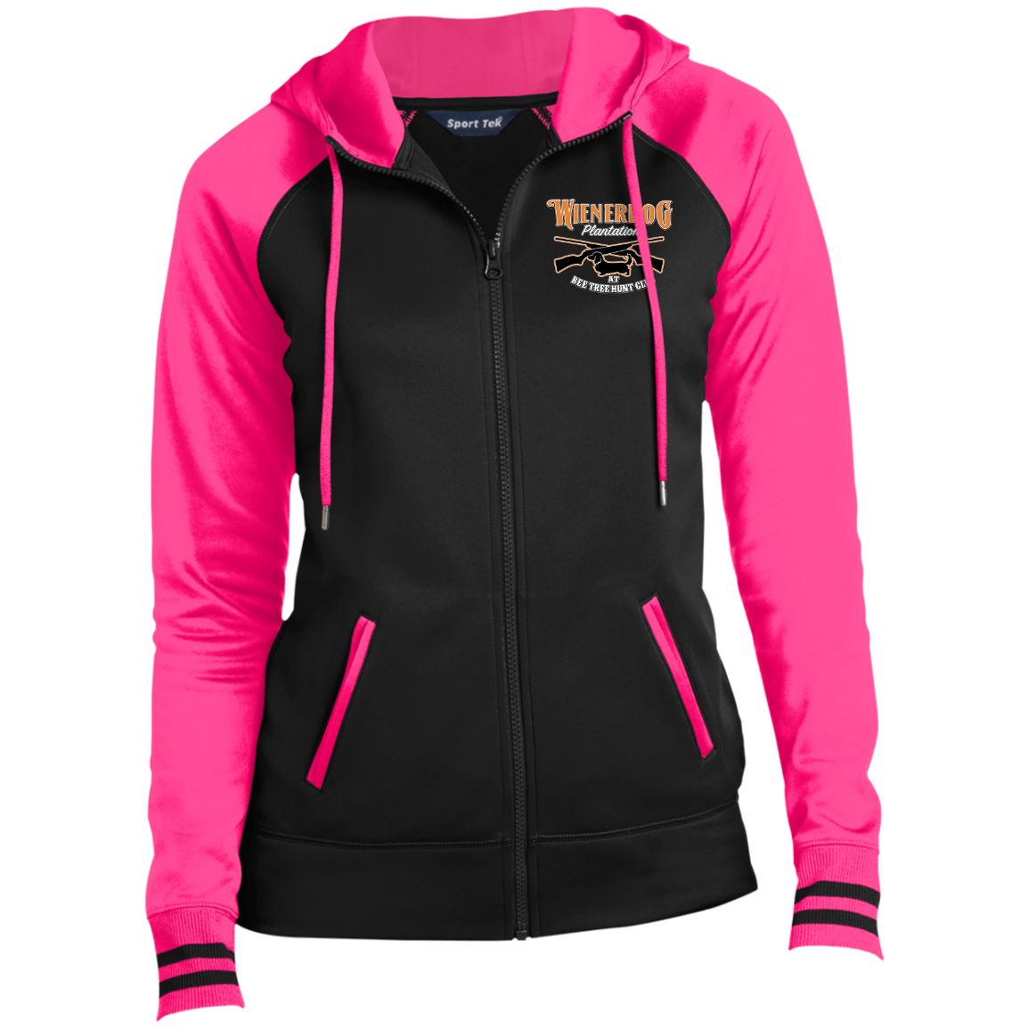 wienerdog polo LST236 Ladies' Sport-Wick® Full-Zip Hooded Jacket