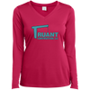 truant final polo LST353LS Ladies’ Long Sleeve Performance V-Neck Tee