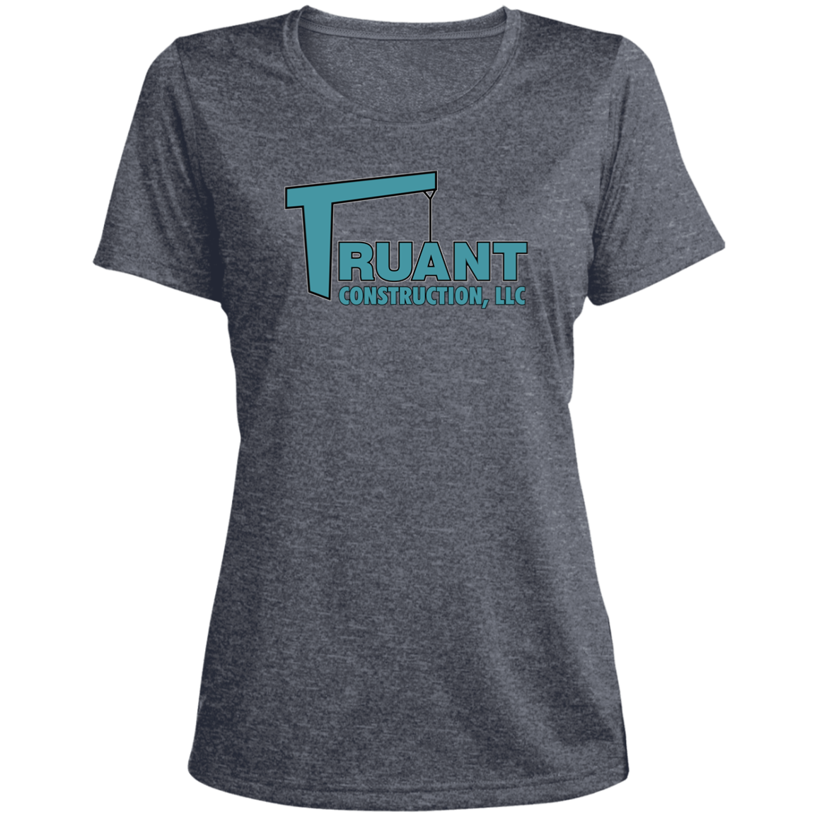 truant final polo LST360 Ladies' Heather Scoop Neck Performance Tee