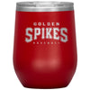 Ormond Beach Golden Spikes-12oz Wine Insulated Tumbler