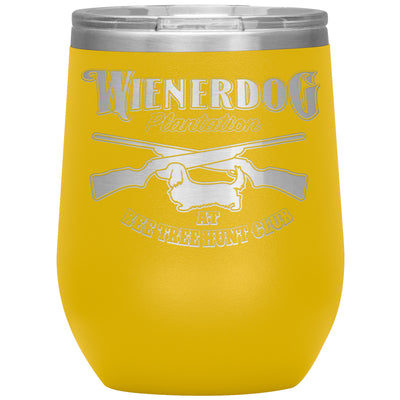 Wienerdog Plantation-12oz Insulated Wine Tumbler