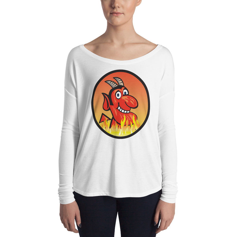 Yoga Hell Devil-Ladies' Long Sleeve Tee