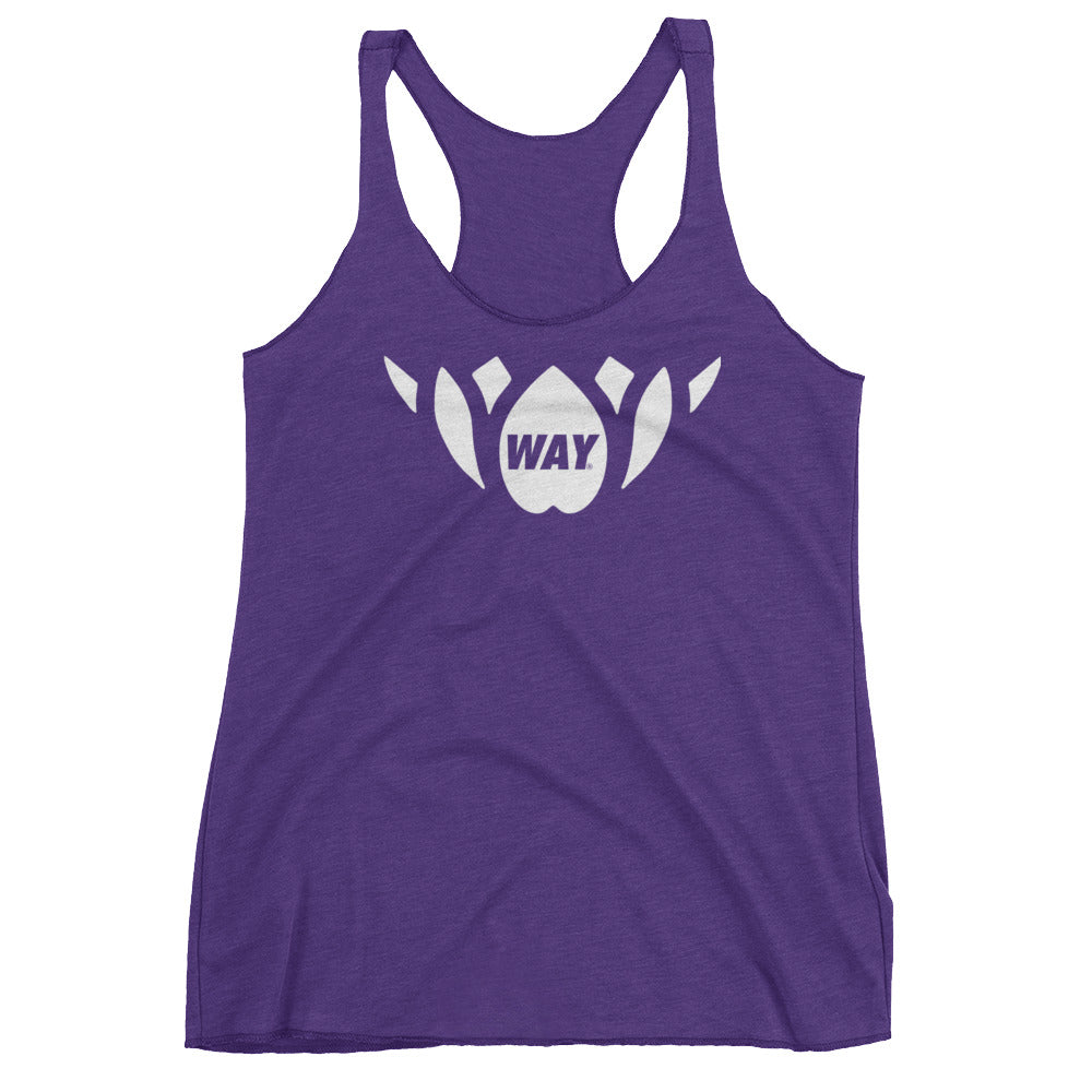 Purple + White Lotus Team Tank