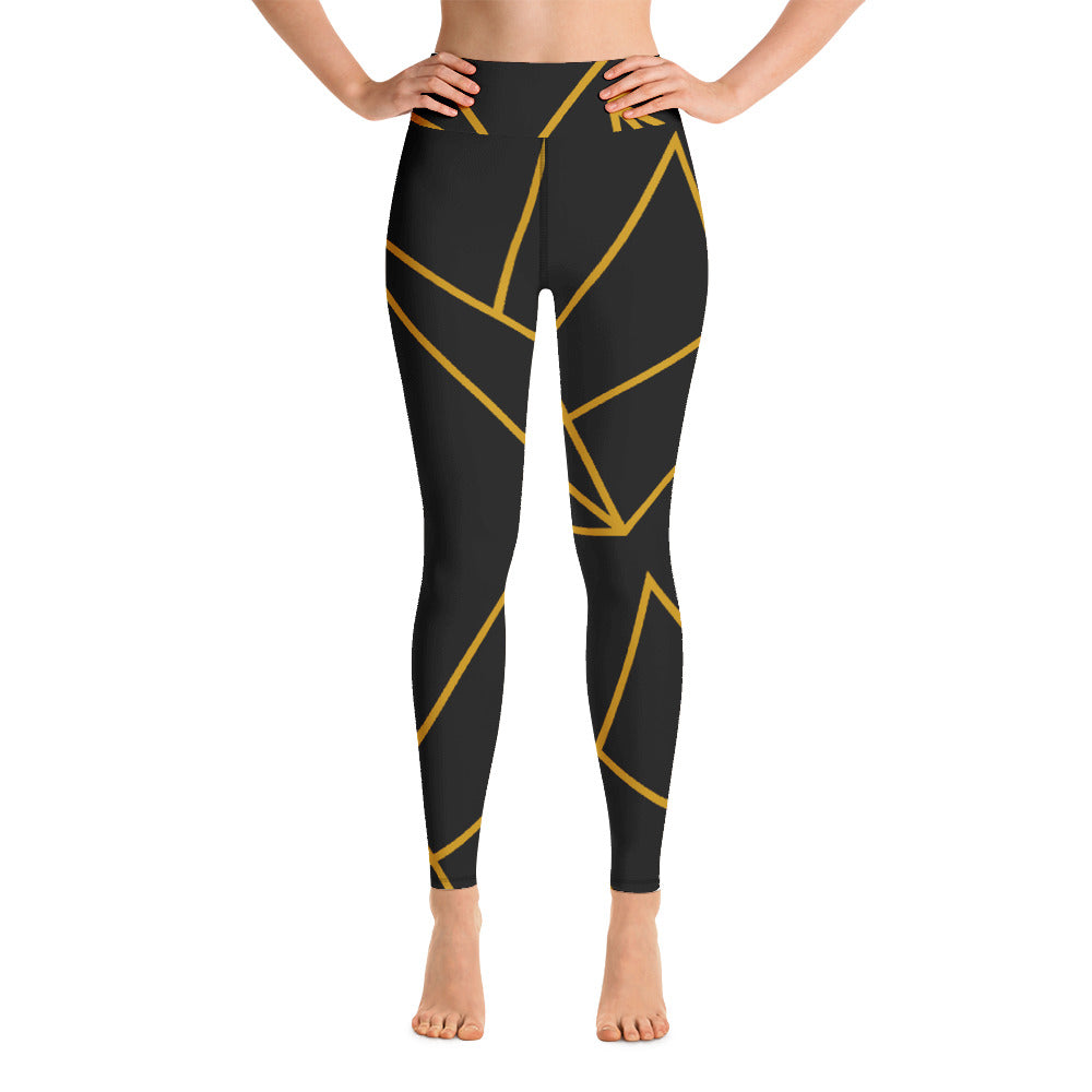 Queen City Yoga - Leggings Large Logo