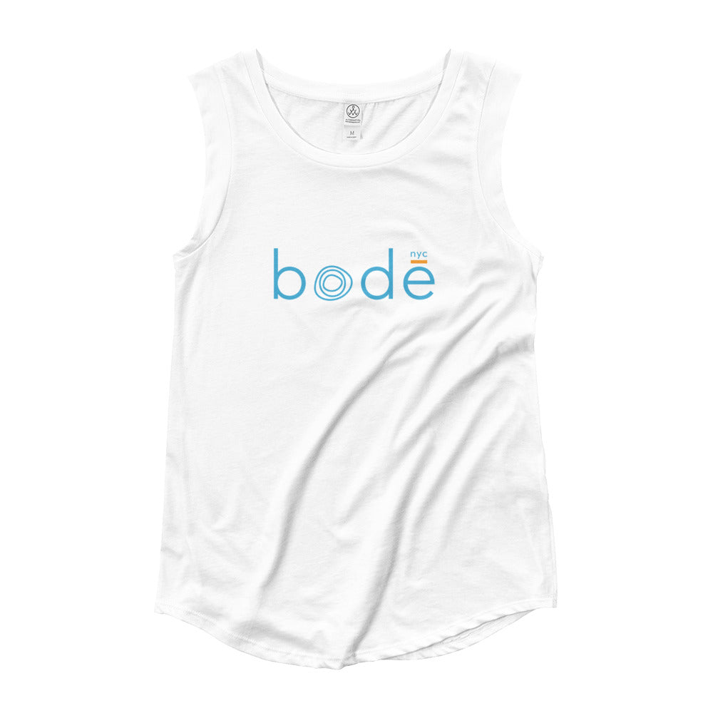 bodē nyc Ladies’ Socially DIstanced. Spiritually Connected Cap Sleeve T-Shirt