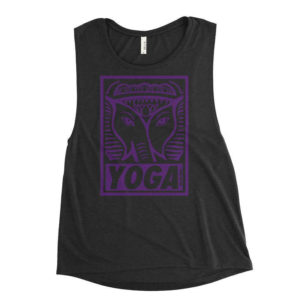Black + Purple Stamp Team Tank
