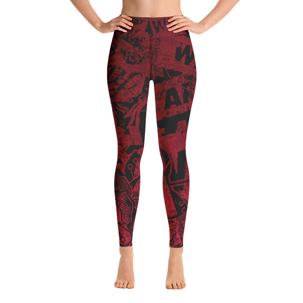 WAYdecay RED f1 Yoga Leggings