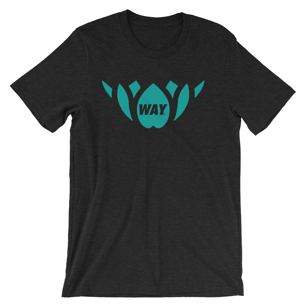 Black + Teal Lotus Team Tee
