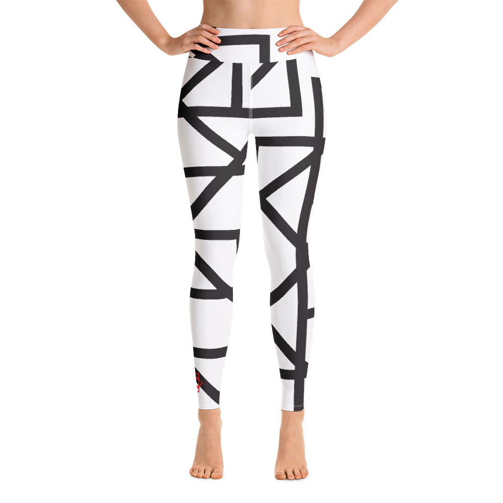 Siddhi School Black + White Geo Leggings