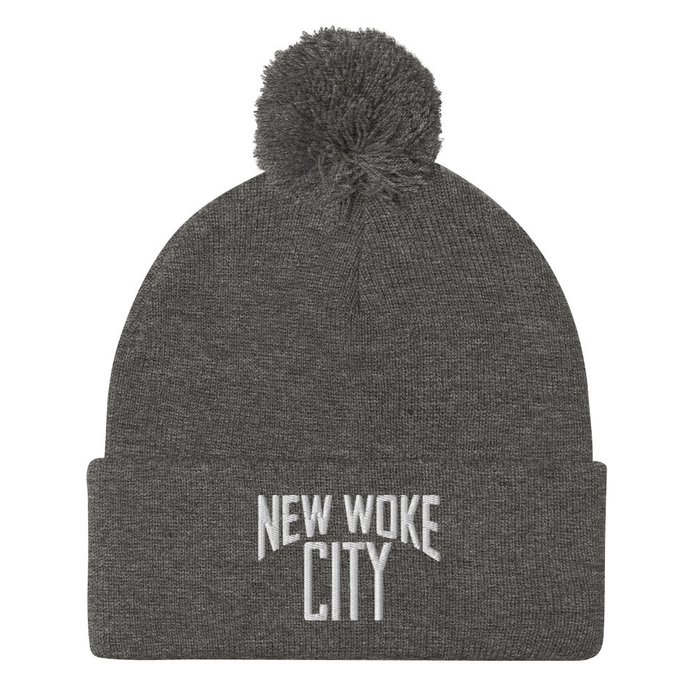 New Woke City-Pom-Pom Beanie