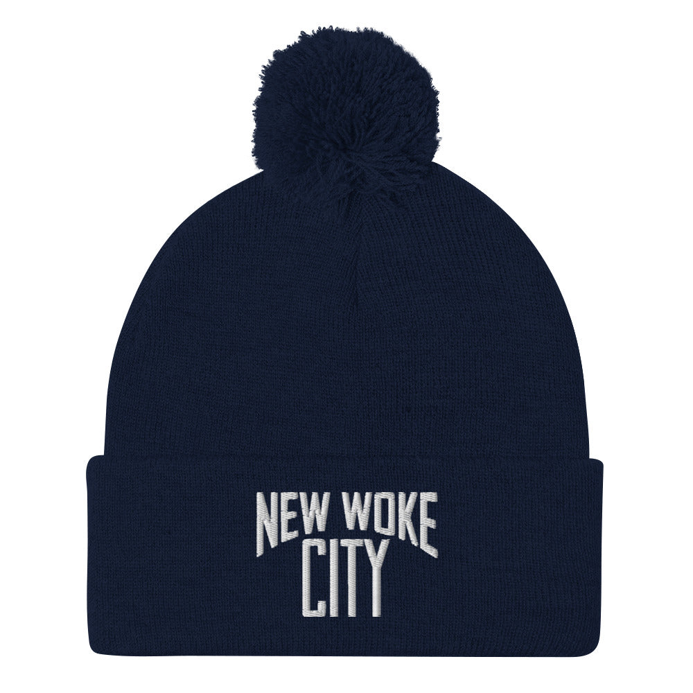 New Woke City-Pom-Pom Beanie