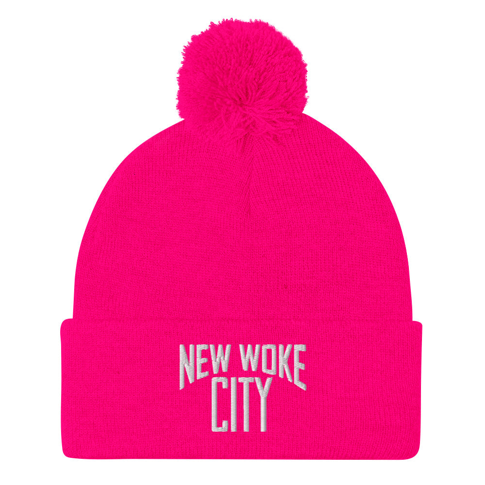 New Woke City-Pom-Pom Beanie