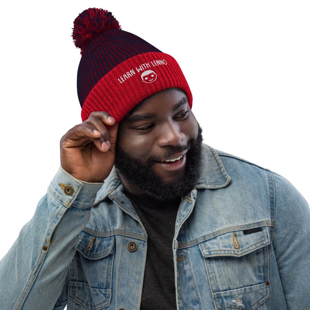 Learn With Lenno-Pom-Pom Beanie