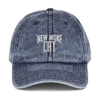 New Woke City-Vintage Cotton Twill Cap