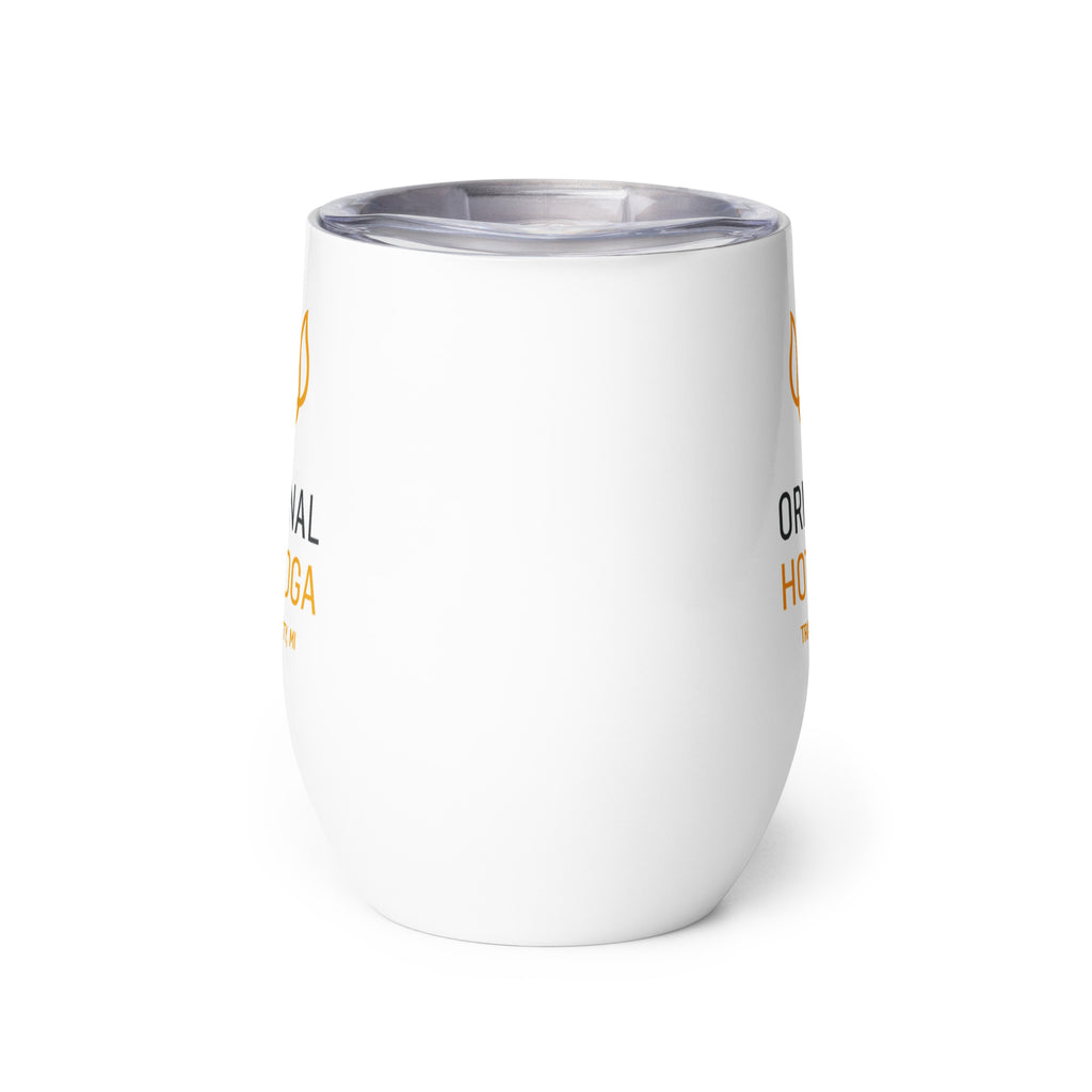 Original Hot Yoga Traverse City-Wine tumbler