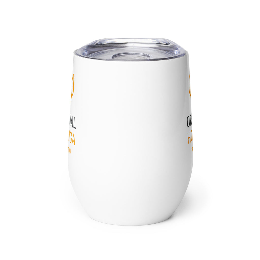 Original Hot Yoga Traverse City-Wine tumbler