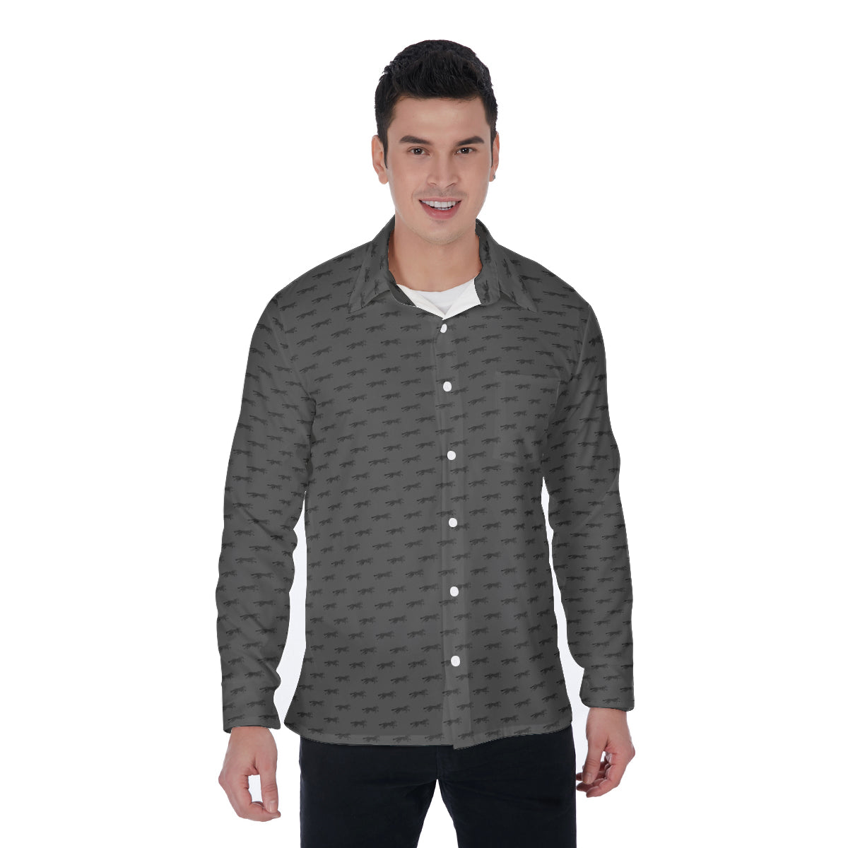 All-Over Print Men's Long Sleeve Shirt