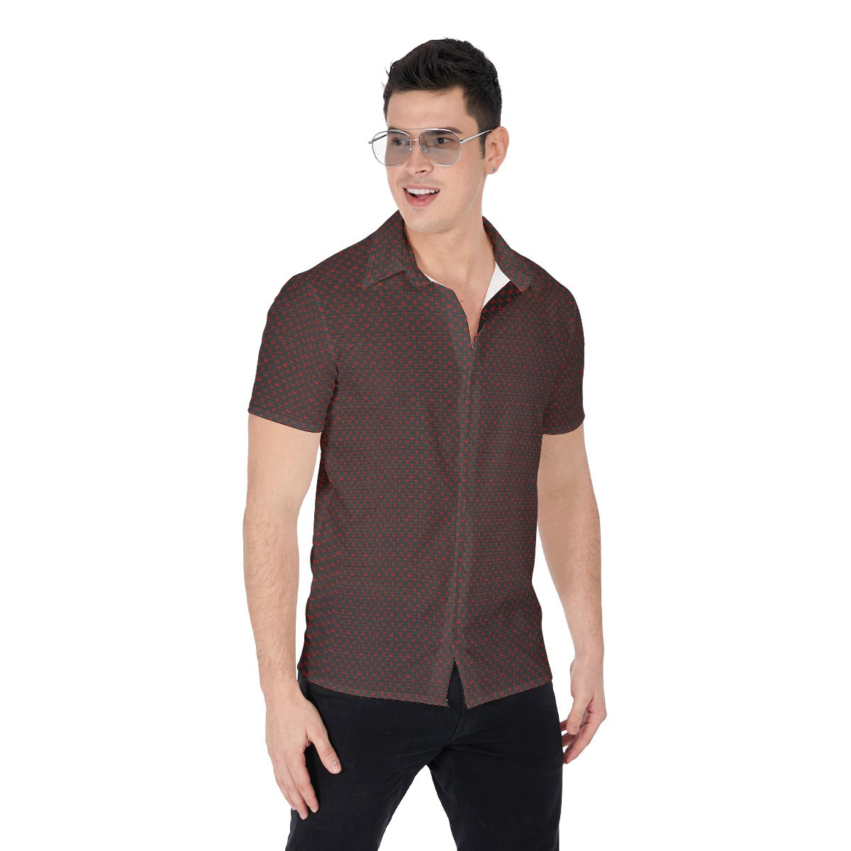 OCC V-Day-All-Over Print Men's Shirt