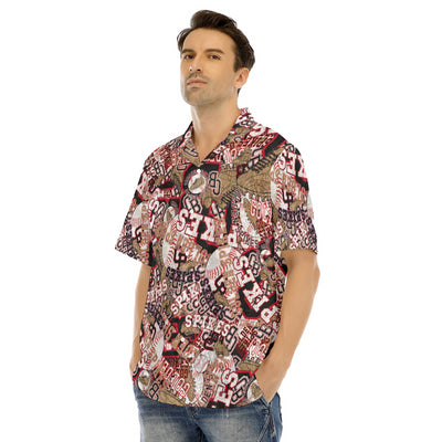 Spikes-All-Over Print Men's Hawaiian Shirt