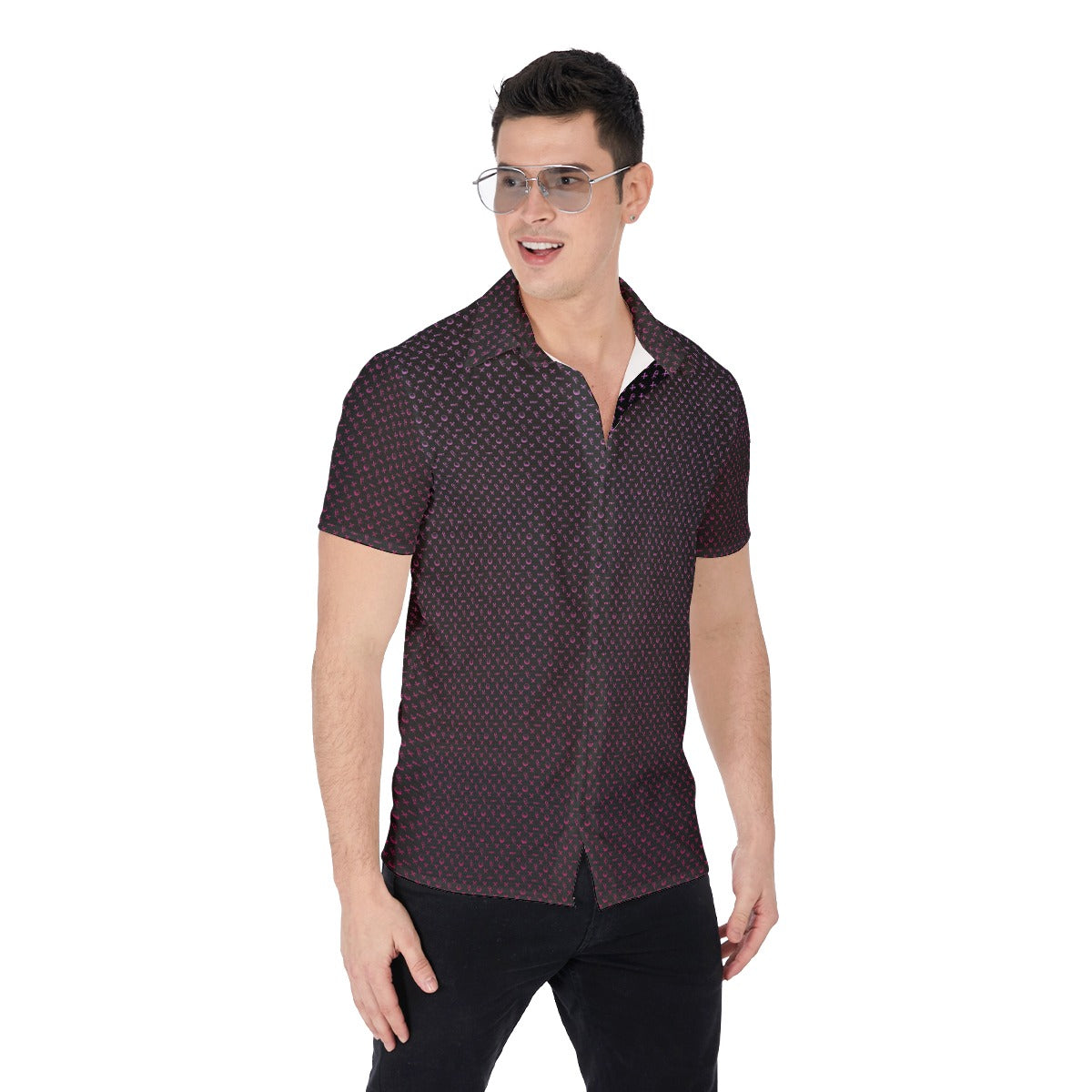 OCC V-Day-All-Over Print Men's Shirt