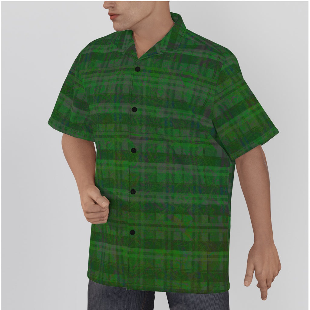 Sally-All-Over Print Men's Hawaiian Shirt With Button Closure