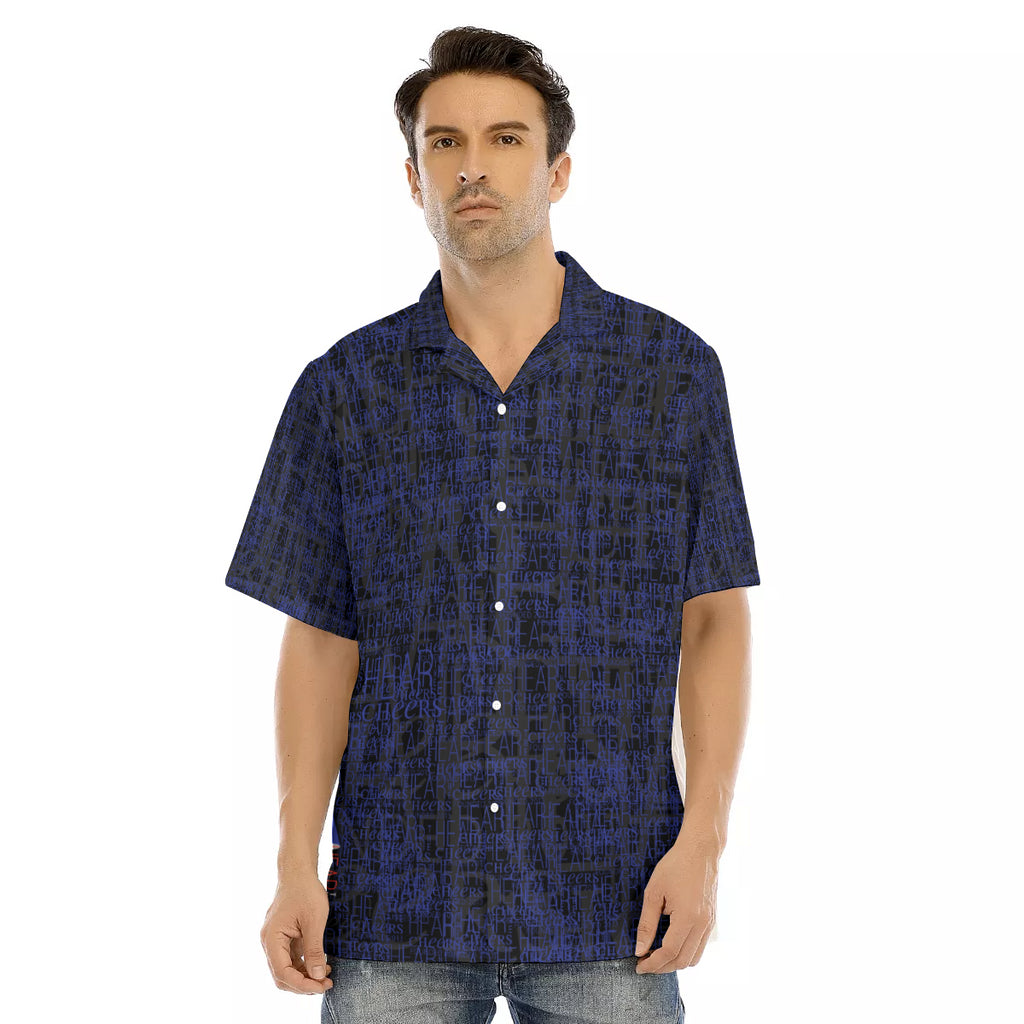 HTC-All over hawaiian button down
