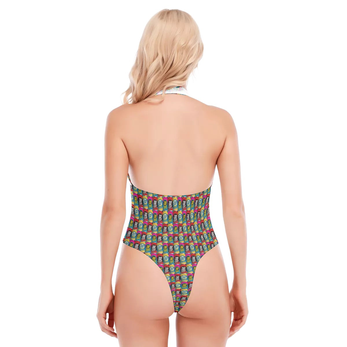 Waltrip Brewing-Nice Cans-Women's Backless V-neck Bodysuit