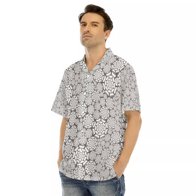 HTC-All over hawaiian button down