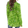 Sally-All-Over Print Women's Cardigan With Long Sleeve
