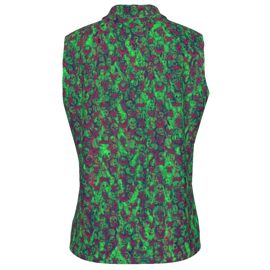 OCC Hallo-All-Over Print Women's Sleeveless POLO Shirt