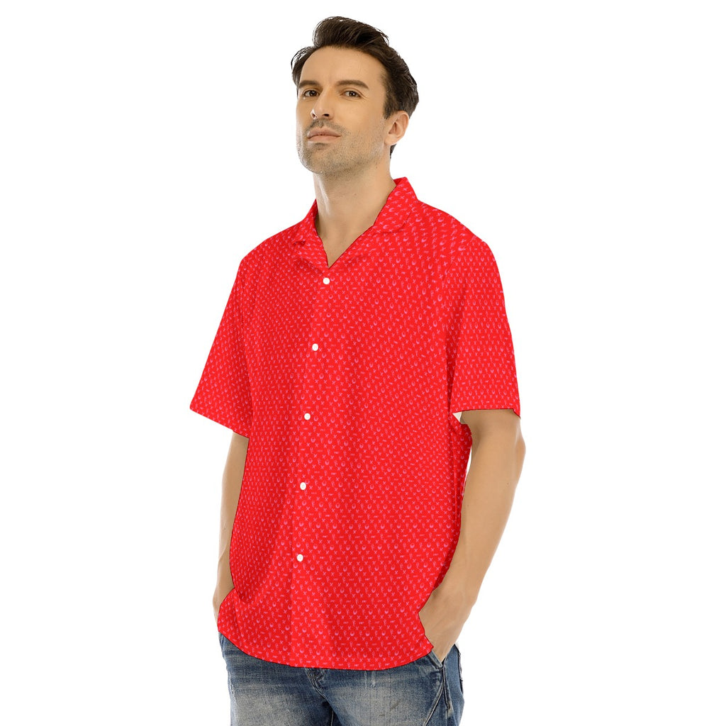 OCC V Day-All-Over Print Men's Hawaiian Shirt