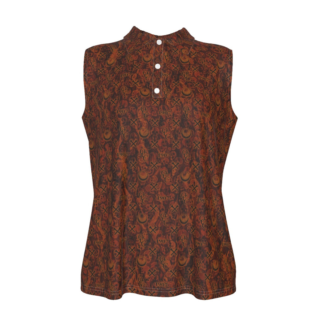 OCC Hallo-All-Over Print Women's Sleeveless POLO Shirt