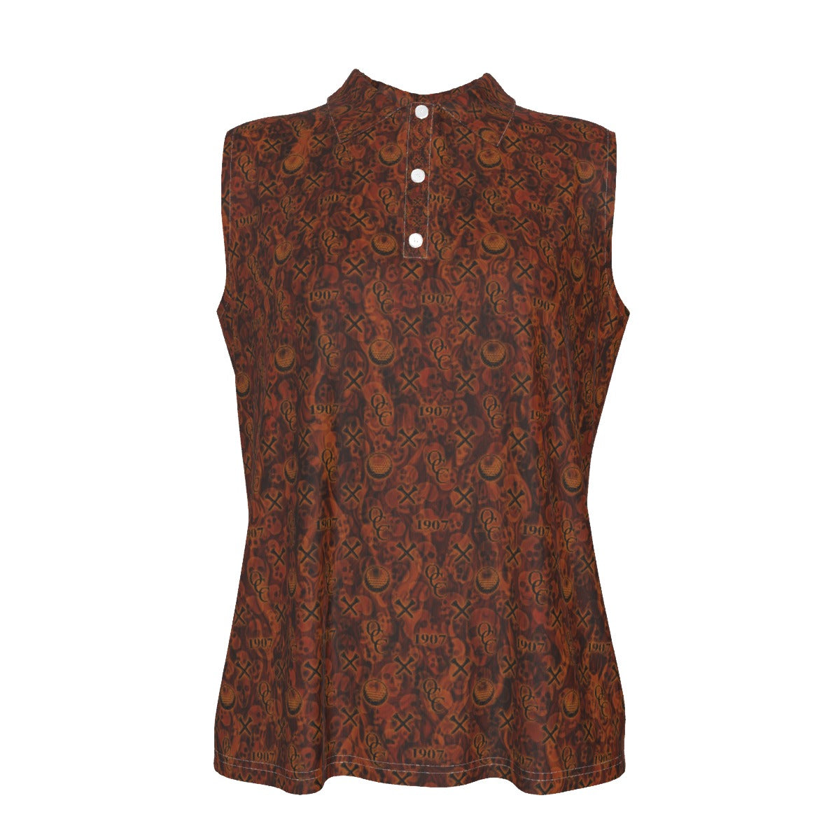 OCC Hallo-All-Over Print Women's Sleeveless POLO Shirt