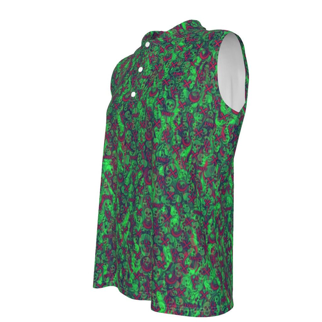 OCC Hallo-All-Over Print Women's Sleeveless POLO Shirt