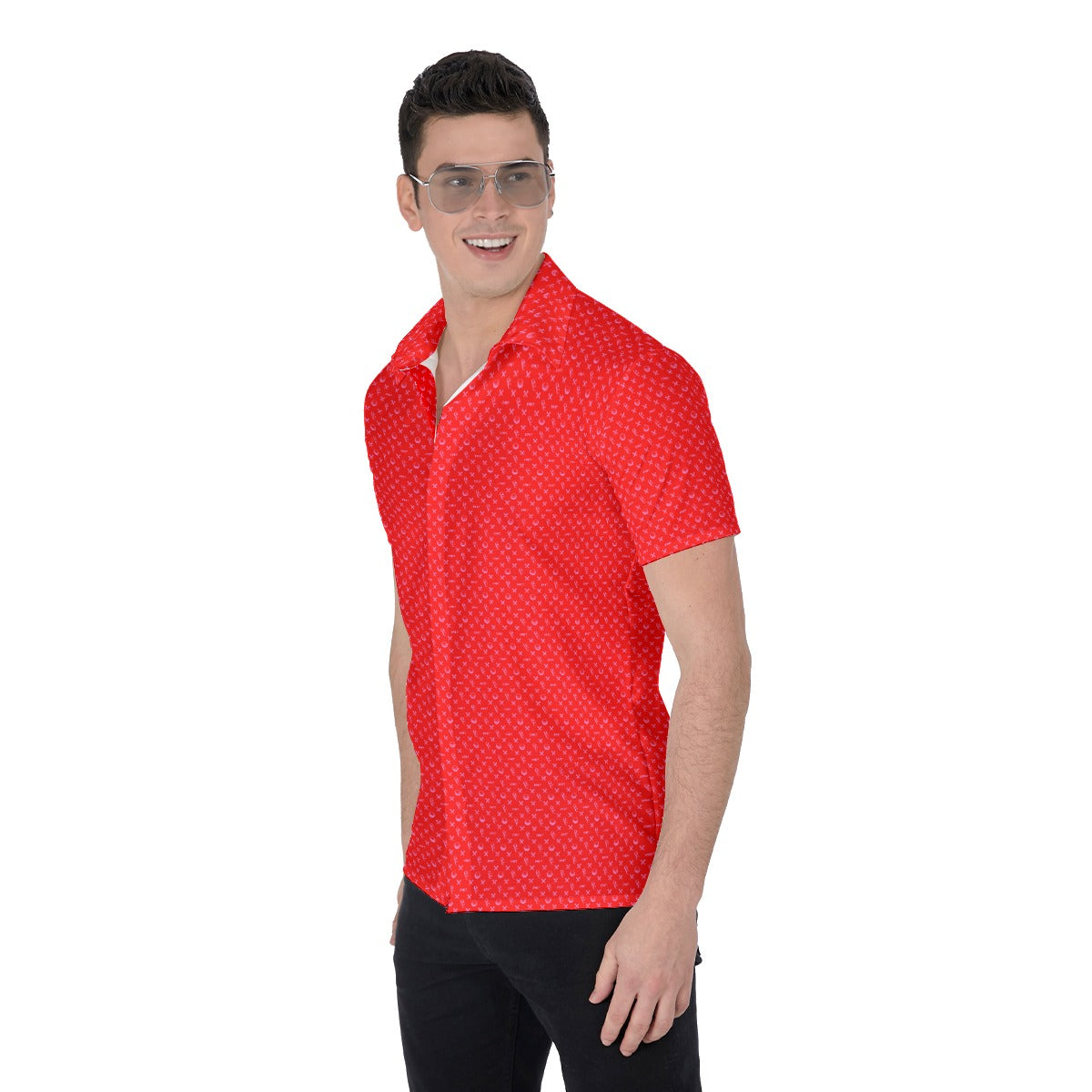 OCC V-Day-All-Over Print Men's Shirt