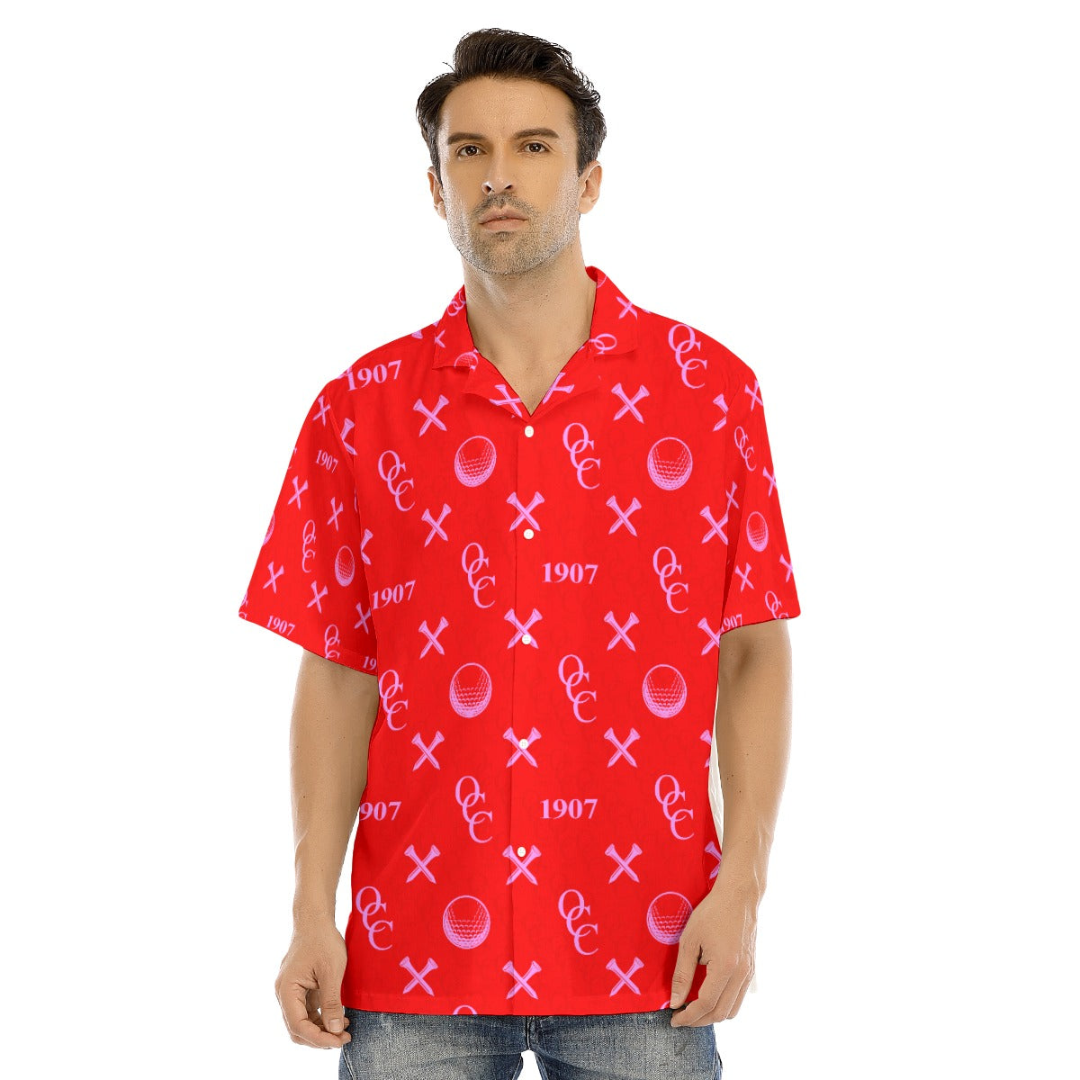 OCC V-Day-All-Over Print Men's Hawaiian Shirt