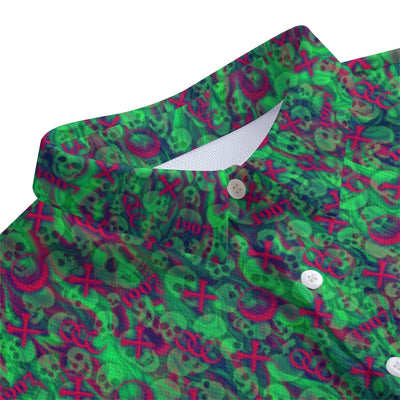 OCC Hallo-All-Over Print Women's Polo Shirt | Birdseye