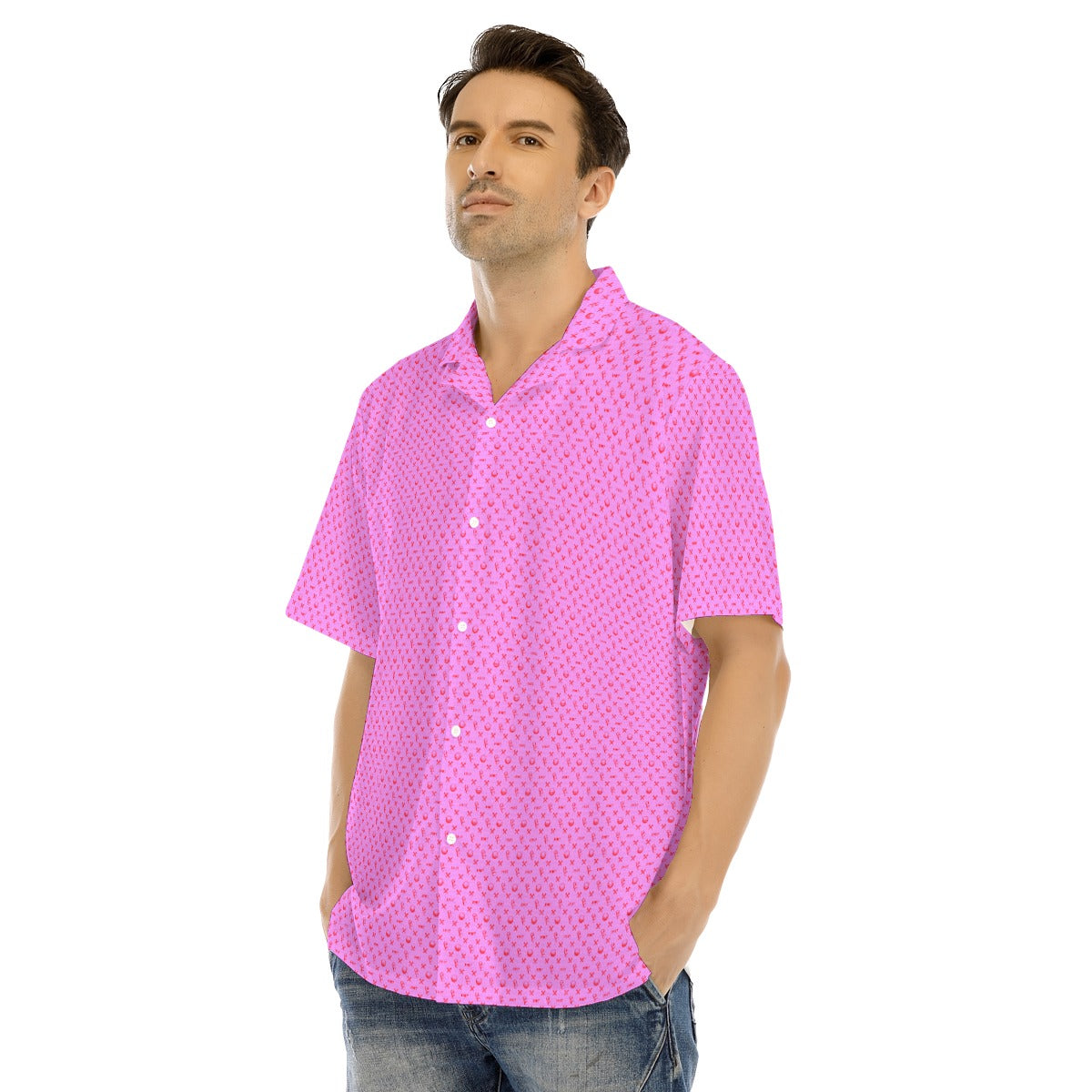 OCC V-Day-All-Over Print Men's Hawaiian Shirt