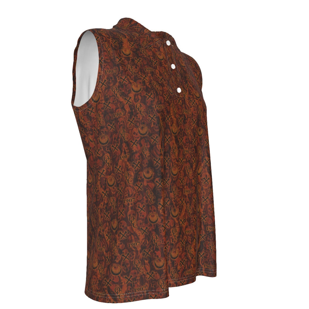 OCC Hallo-All-Over Print Women's Sleeveless POLO Shirt
