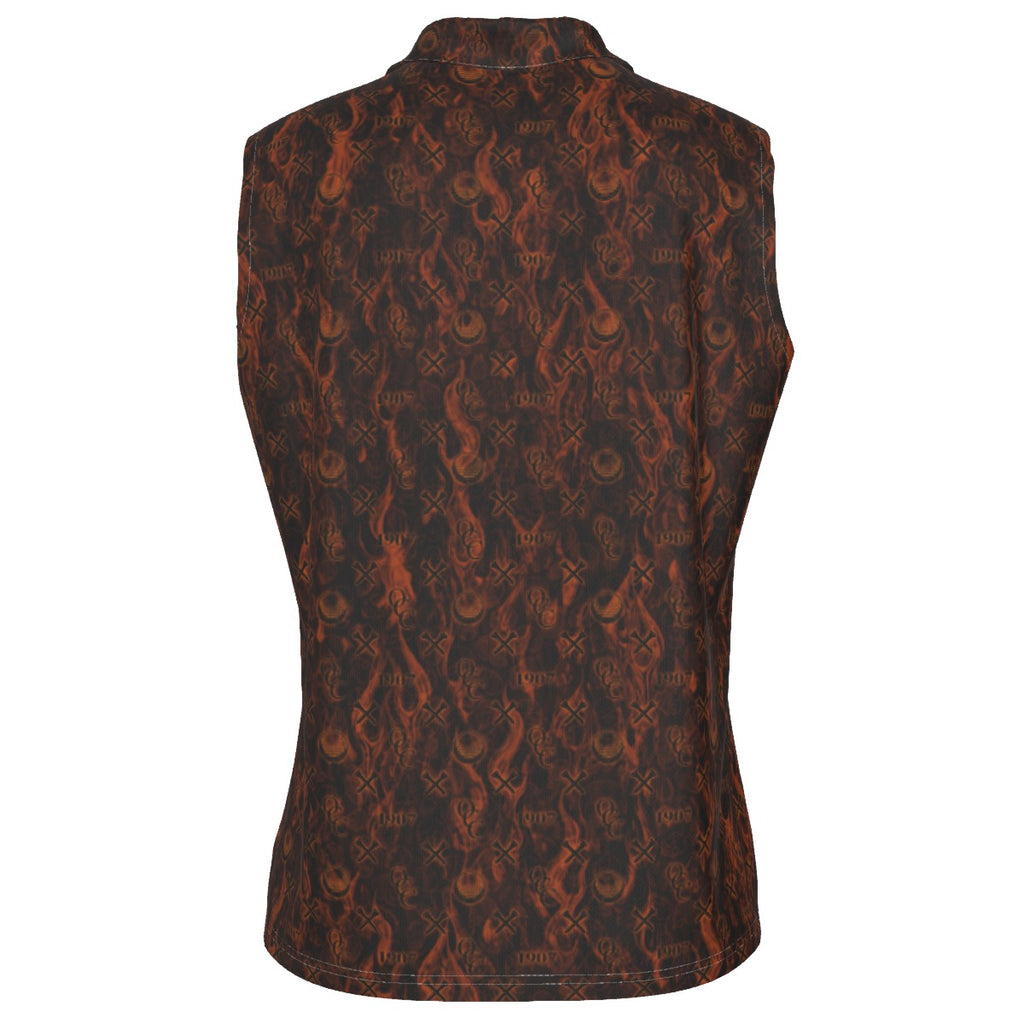 OCC Hallo-All-Over Print Women's Sleeveless POLO Shirt