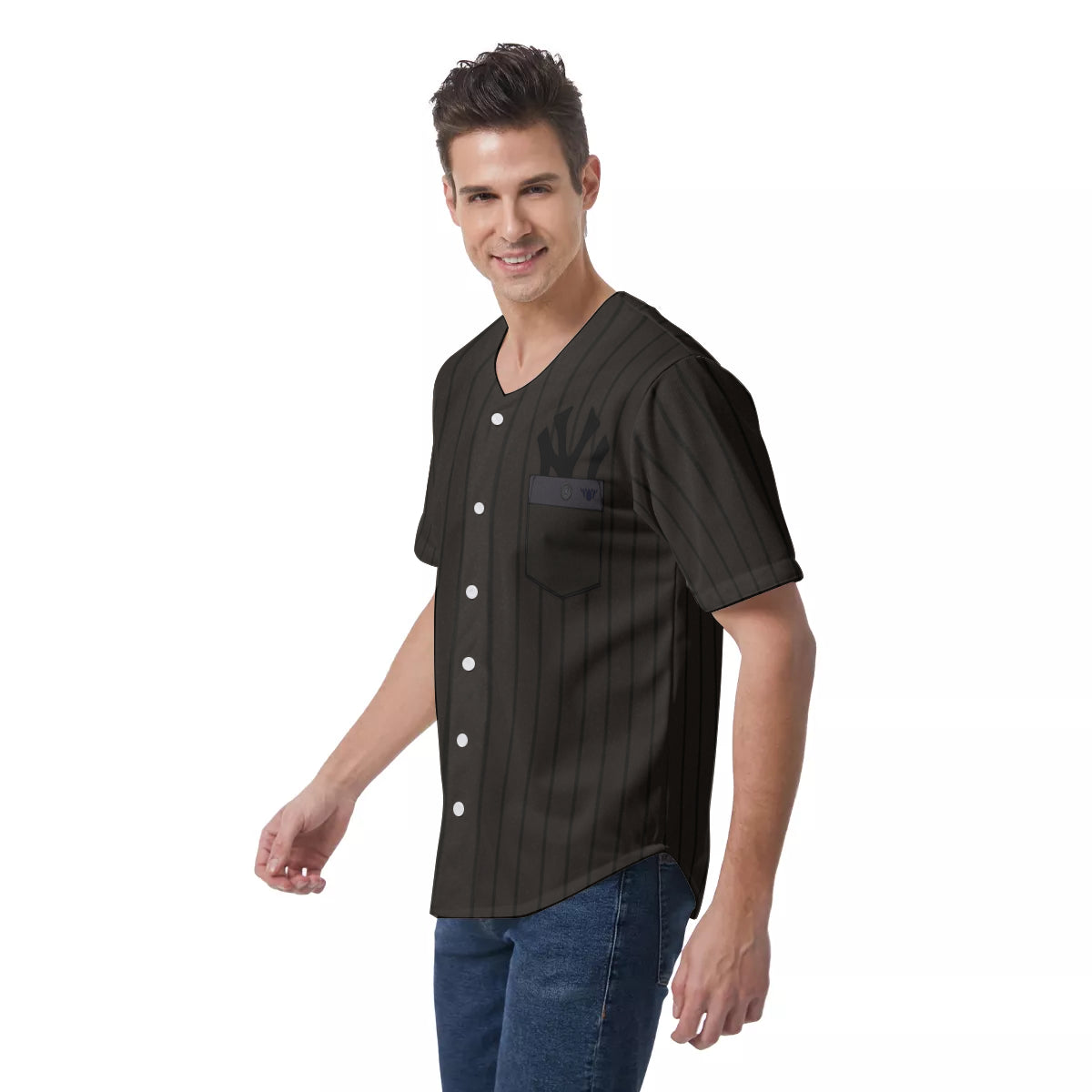 All-Over Print Men's Short Sleeve Baseball Jersey