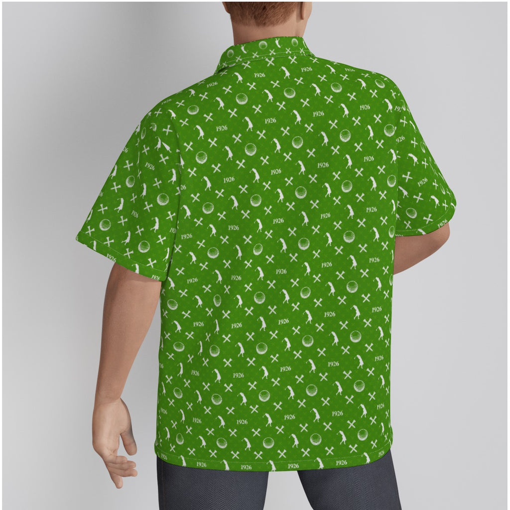 Sally-All-Over Print Men's Hawaiian Shirt With Button Closure