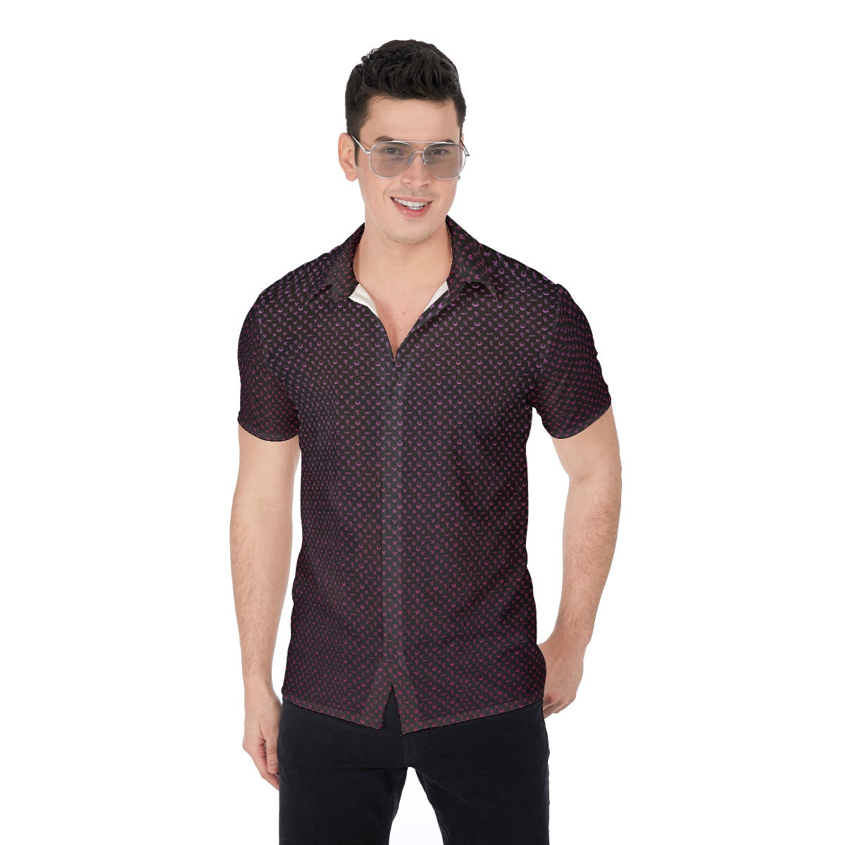 OCC V-Day-All-Over Print Men's Shirt