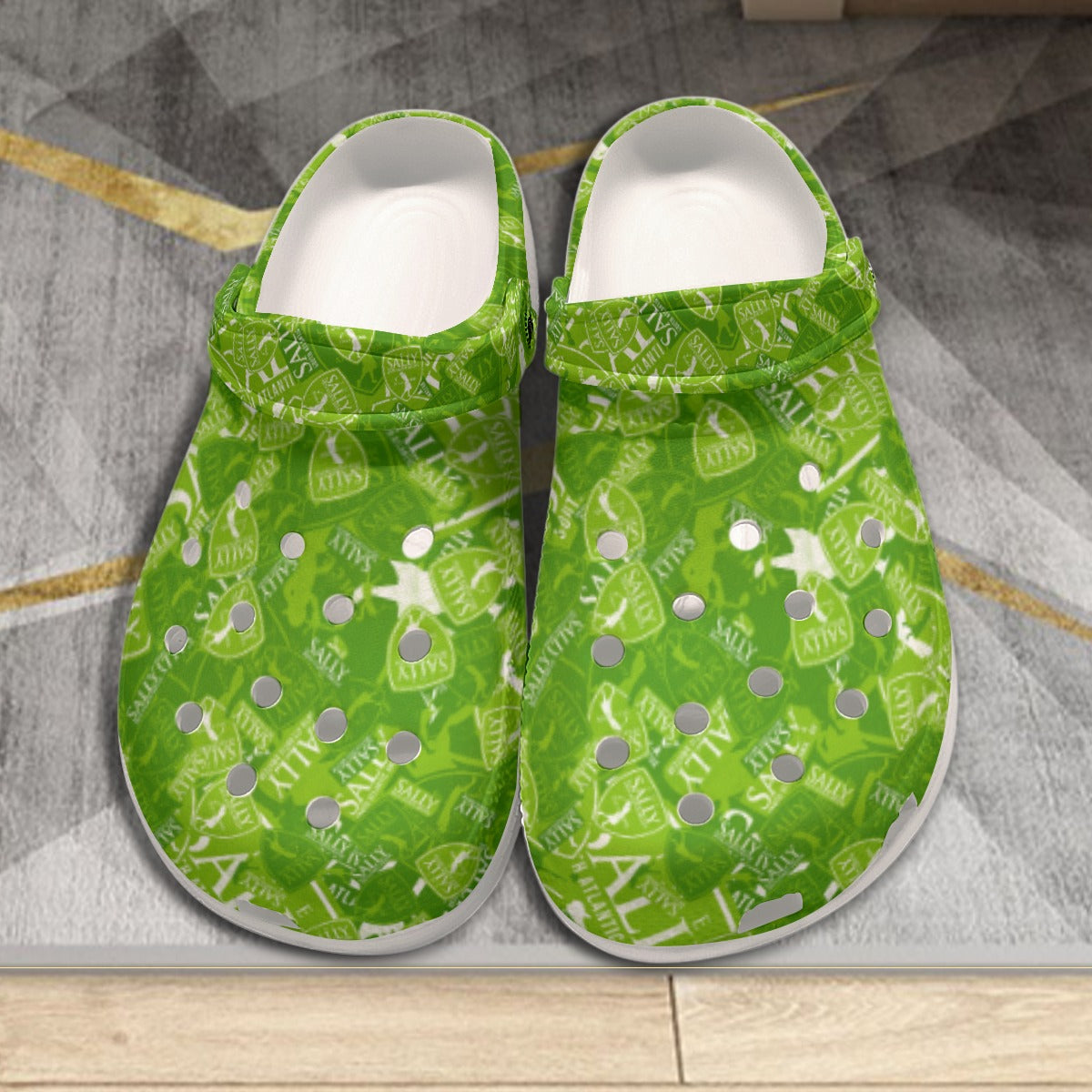 Sally-All-Over Print Men's Classic Clogs