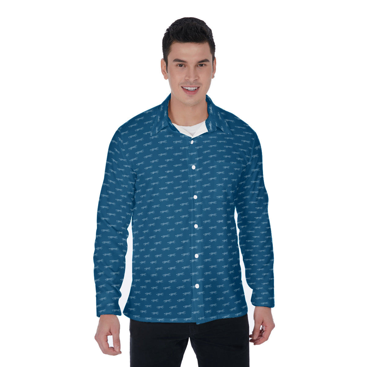 All-Over Print Men's Long Sleeve Shirt
