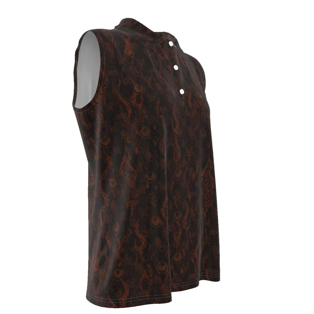 OCC Hallo-All-Over Print Women's Sleeveless POLO Shirt