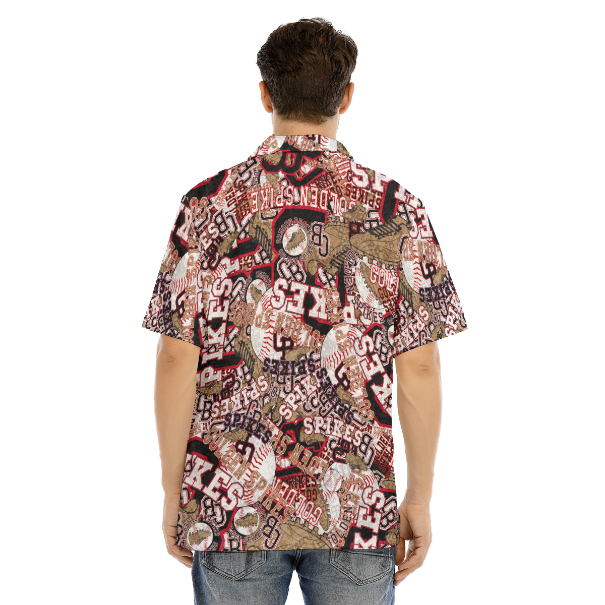 Spikes-All-Over Print Men's Hawaiian Shirt