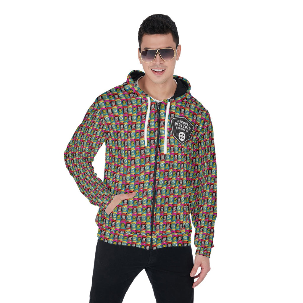 Waltrip Brewing-Nice Cans-Shield-Zip Up Hoodie With Pocket