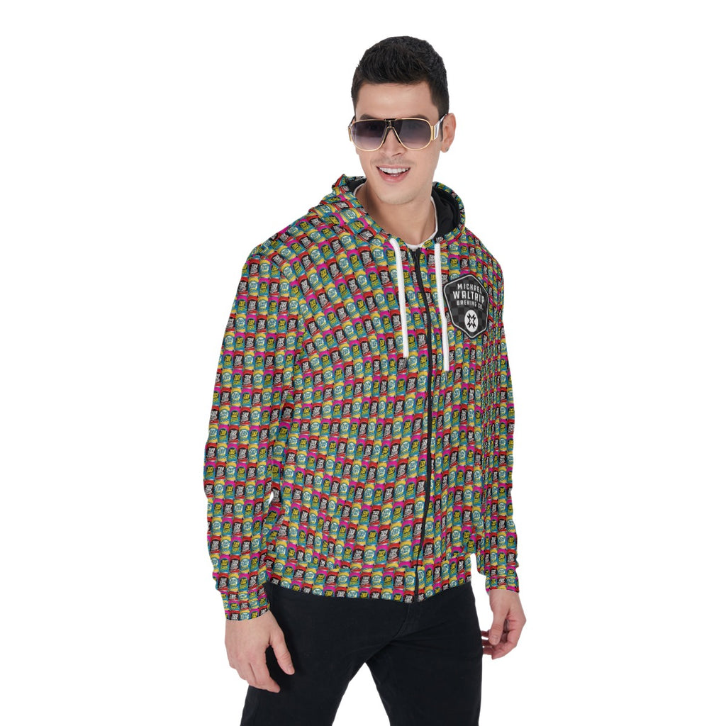 Waltrip Brewing-Nice Cans-Shield-Zip Up Hoodie With Pocket